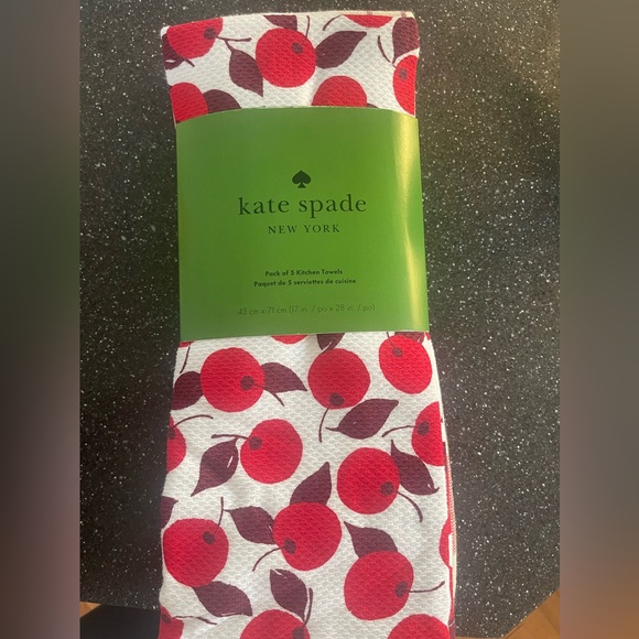 kate spade Other - Kate Spade Kitchen Towels - Red Print